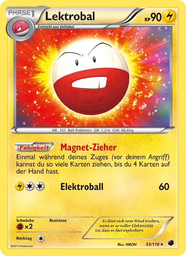 Karte Lektrobal aus Plasma-Frost, Nummer 33/116