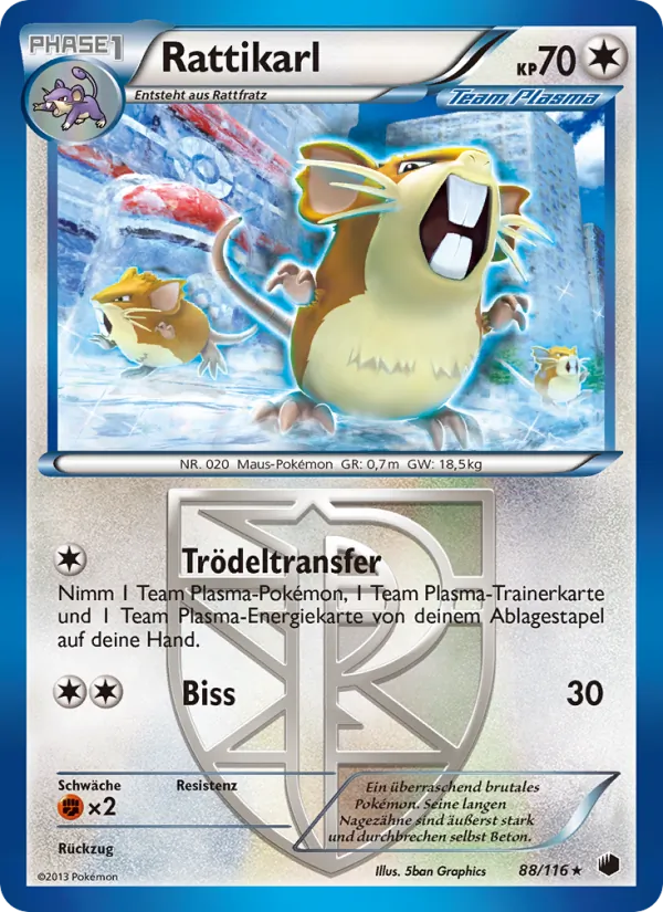 Karte Rattikarl aus Plasma-Frost, Nummer 88/116