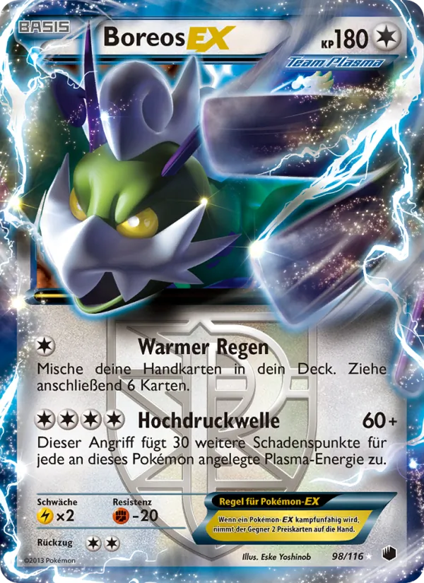 Karte Boreos-EX aus Plasma-Frost, Nummer 98/116