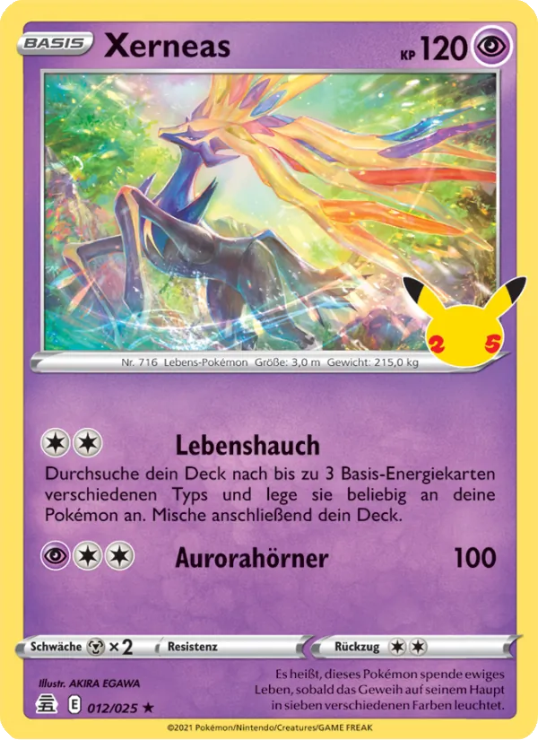 Karte Xerneas aus Celebrations, Nummer 12/25