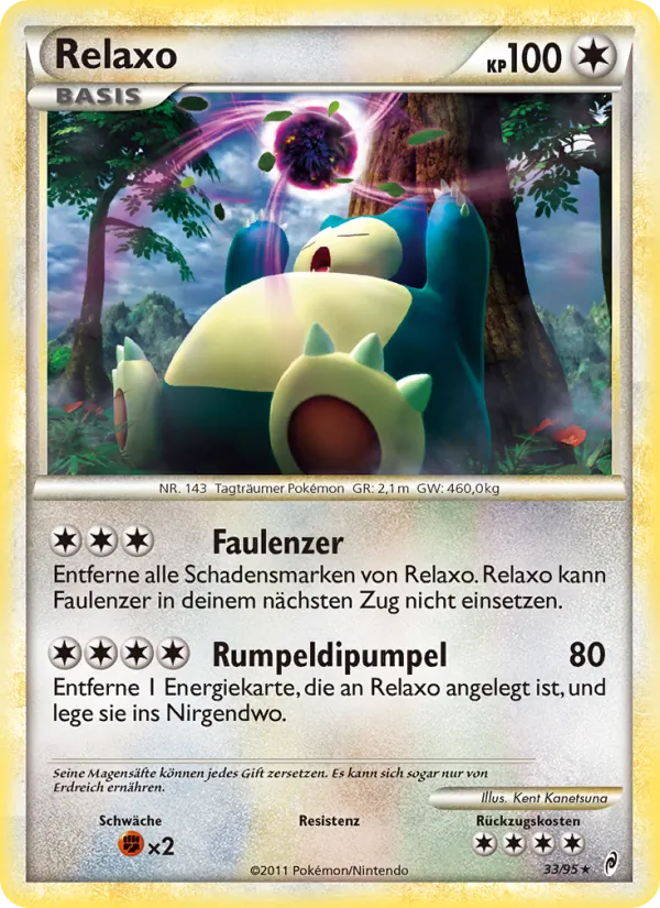 Karte Relaxo aus Ruf der Legenden, Nummer 33/95