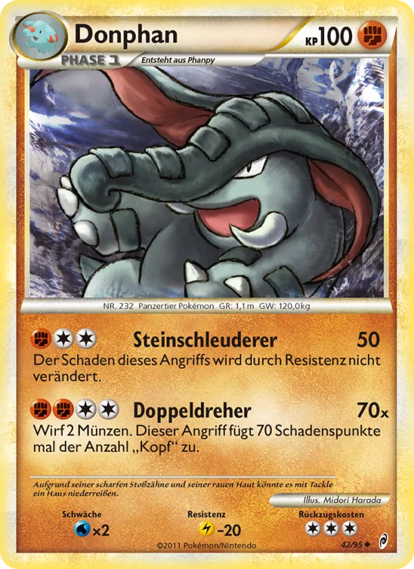 Karte Donphan aus Ruf der Legenden, Nummer 42/95