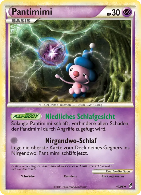 Karte Pantimimi aus Ruf der Legenden, Nummer 47/95