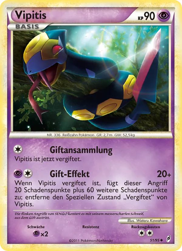 Karte Vipitis aus Ruf der Legenden, Nummer 51/95