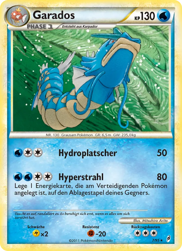 Karte Garados aus Ruf der Legenden, Nummer 7/95