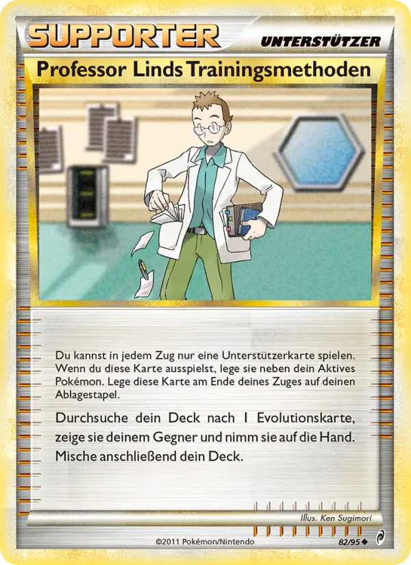 Karte Professor Linds Trainingsmethoden aus Ruf der Legenden, Nummer 82/95