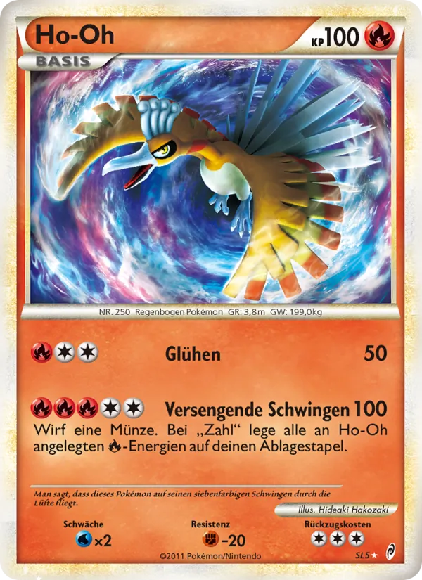 Karte Ho-Oh aus Ruf der Legenden, Nummer SL5/95