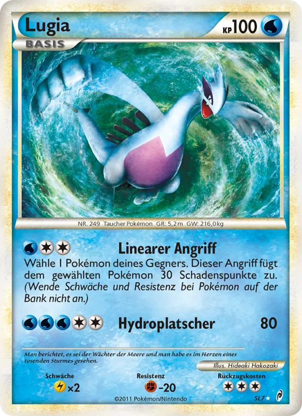 Karte Lugia aus Ruf der Legenden, Nummer SL7/95