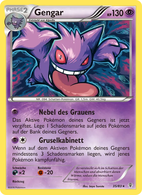Karte Gengar aus Generationen, Nummer 35/83