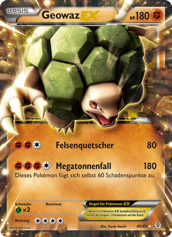 Karte Geowaz-EX aus Generationen, Nummer 46/83