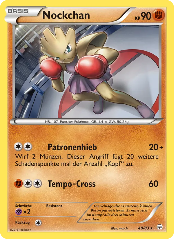 Karte Nockchan aus Generationen, Nummer 48/83