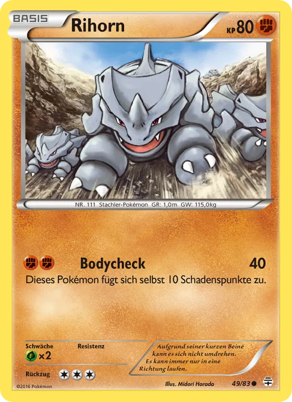 Karte Rihorn aus Generationen, Nummer 49/83