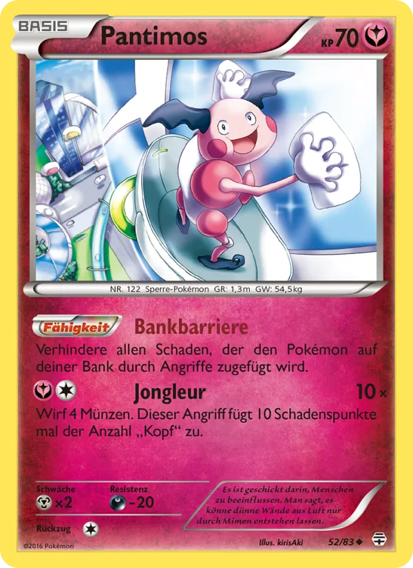 Karte Pantimos aus Generationen, Nummer 52/83