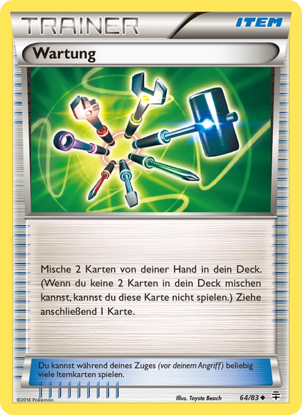 Karte Wartung aus Generationen, Nummer 64/83