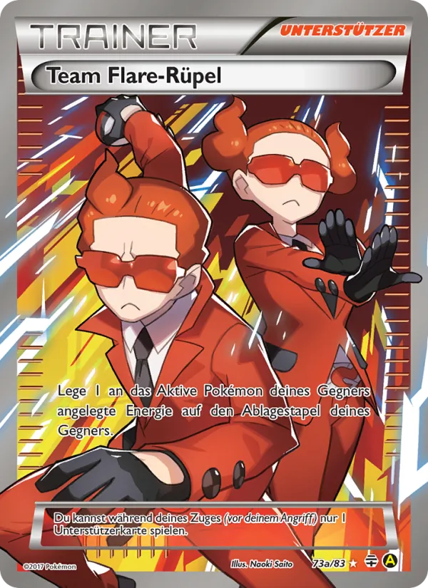 Karte Team Flare-Rüpel aus Generationen, Nummer 73a/83