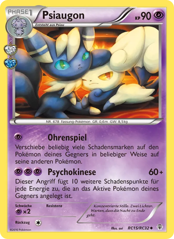 Karte Psiaugon aus Generationen, Nummer RC15/83