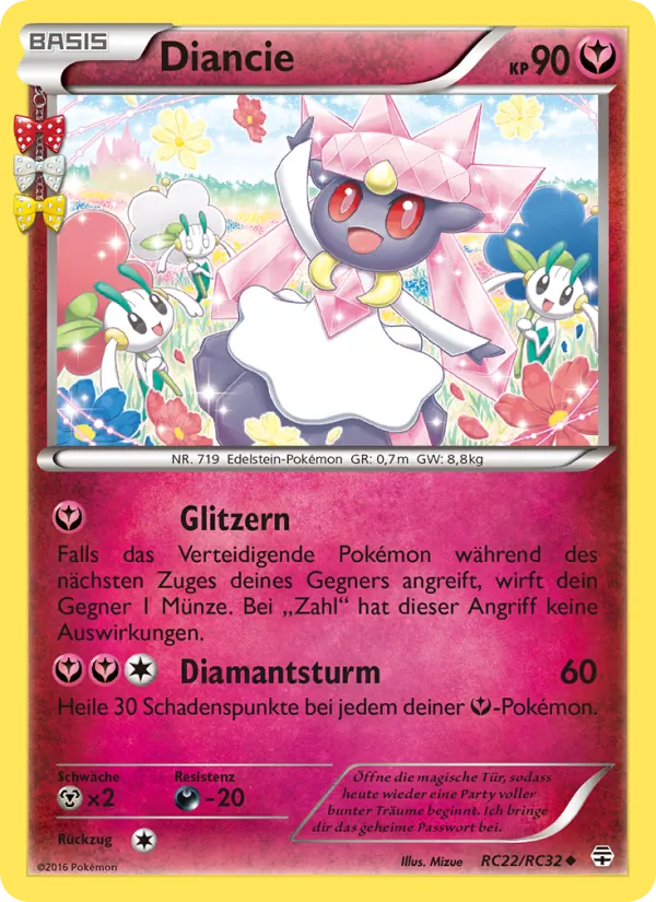 Karte Diancie aus Generationen, Nummer RC22/83