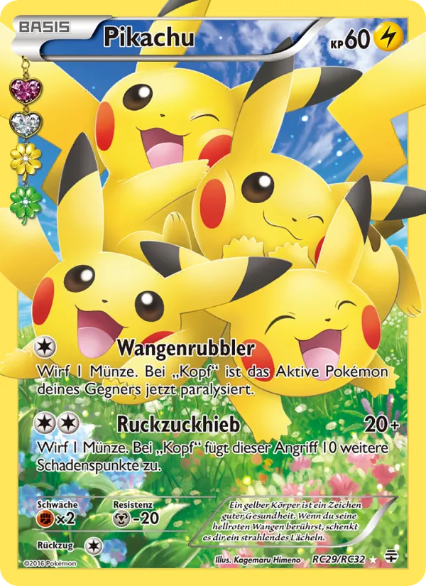 Karte Pikachu aus Generationen, Nummer RC29/83