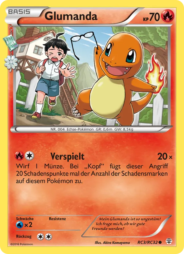 Karte Glumanda aus Generationen, Nummer RC3/83