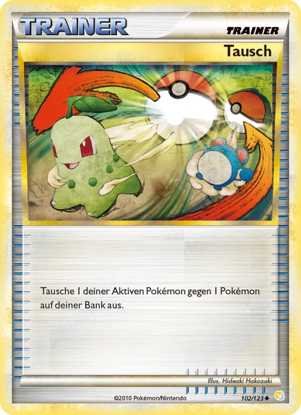 Karte Tausch aus HeartGold SoulSilver, Nummer 102/123