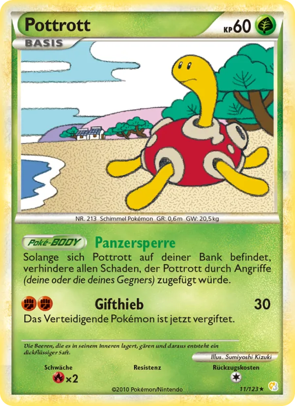 Karte Pottrott aus HeartGold SoulSilver, Nummer 11/123