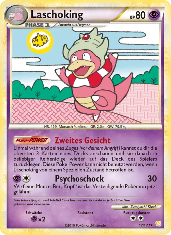 Karte Laschoking aus HeartGold SoulSilver, Nummer 12/123