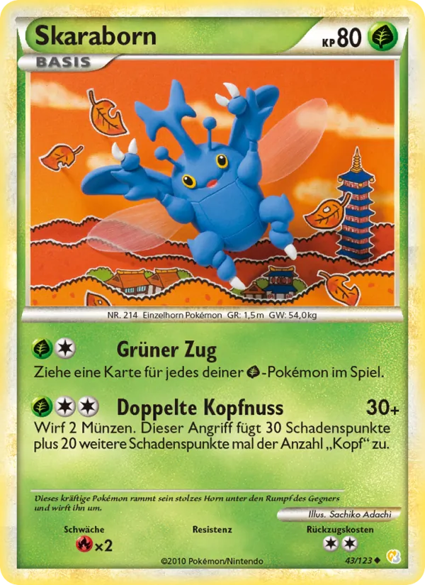 Karte Skaraborn aus HeartGold SoulSilver, Nummer 43/123