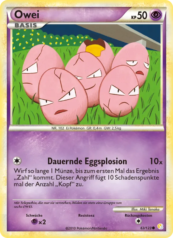Karte Owei aus HeartGold SoulSilver, Nummer 63/123