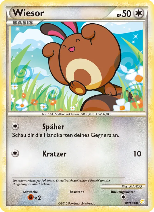 Karte Wiesor aus HeartGold SoulSilver, Nummer 80/123