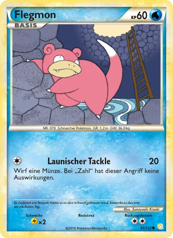 Karte Flegmon aus HeartGold SoulSilver, Nummer 81/123