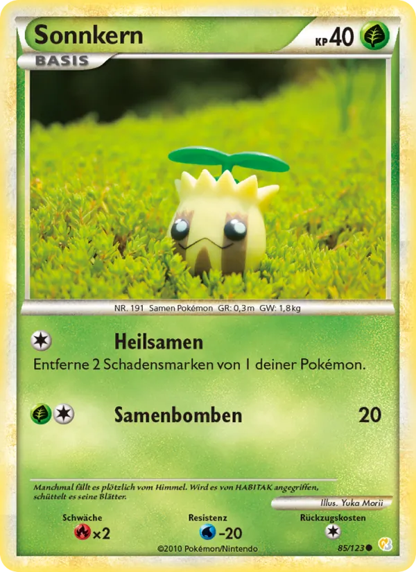 Karte Sonnkern aus HeartGold SoulSilver, Nummer 85/123