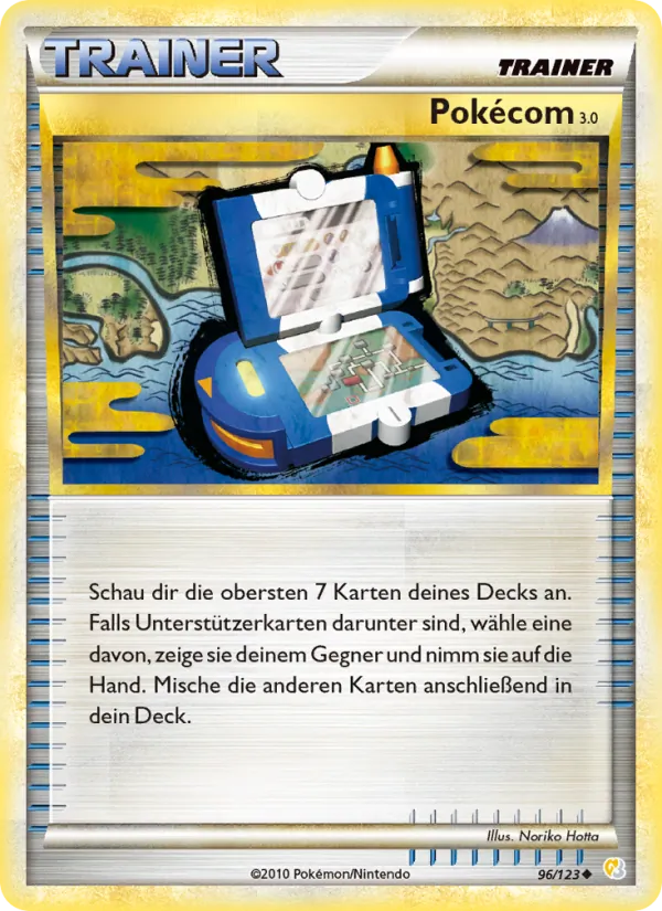 Karte Pokécom 3.0 aus HeartGold SoulSilver, Nummer 96/123