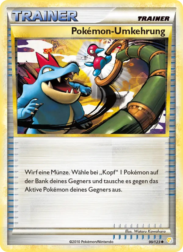 Karte Pokémon-Umkehrung aus HeartGold SoulSilver, Nummer 99/123