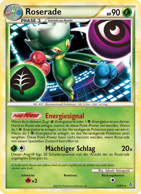 Karte Roserade aus Entfesselt, Nummer 23/95