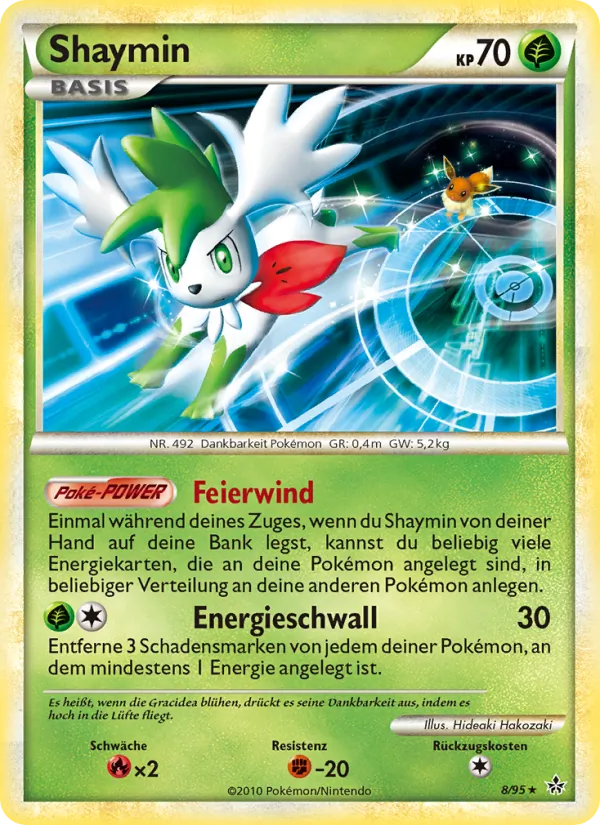 Karte Shaymin aus Entfesselt, Nummer 8/95