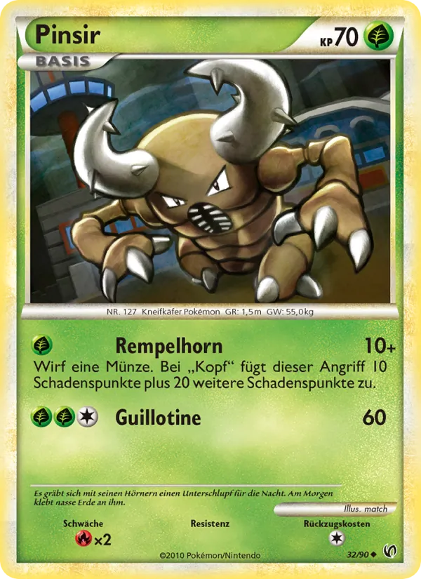 Karte Pinsir aus Unerschrocken, Nummer 32/90