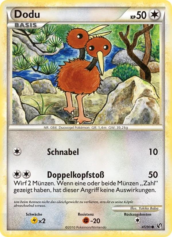 Karte Dodu aus Unerschrocken, Nummer 45/90