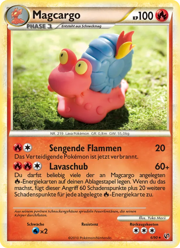 Karte Magcargo aus Unerschrocken, Nummer 6/90