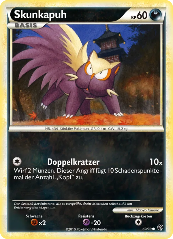 Karte Skunkapuh aus Unerschrocken, Nummer 69/90