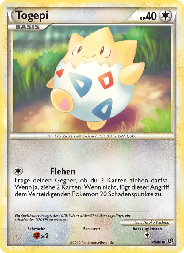 Karte Togepi aus Unerschrocken, Nummer 70/90