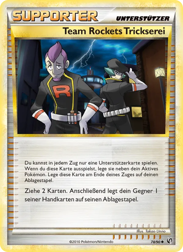 Karte Team Rockets Trickserei aus Unerschrocken, Nummer 78/90