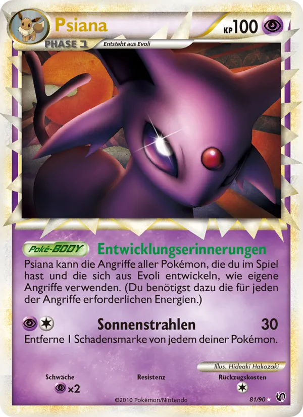 Karte Psiana aus Unerschrocken, Nummer 81/90