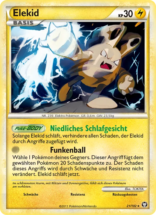 Karte Elekid aus Triumph, Nummer 21/102