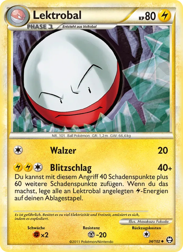Karte Lektrobal aus Triumph, Nummer 34/102