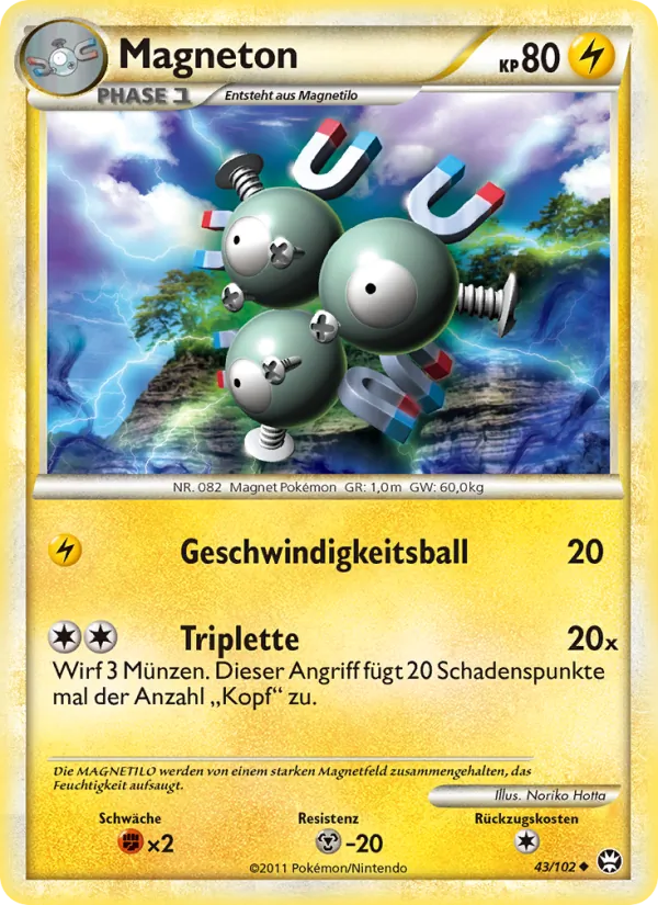 Karte Magneton aus Triumph, Nummer 43/102