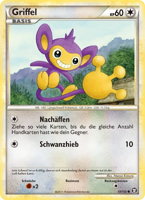 Karte Griffel aus Triumph, Nummer 55/102