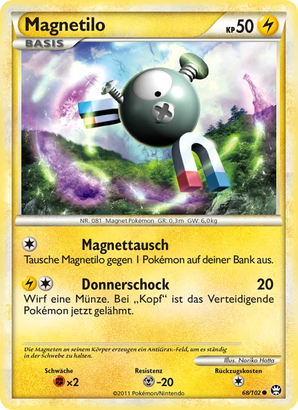 Karte Magnetilo aus Triumph, Nummer 68/102