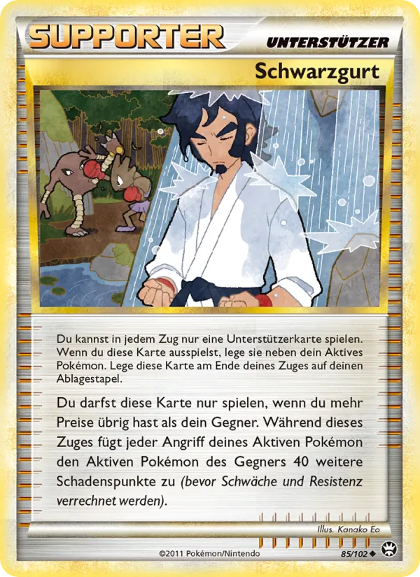 Karte Schwarzgurt aus Triumph, Nummer 85/102
