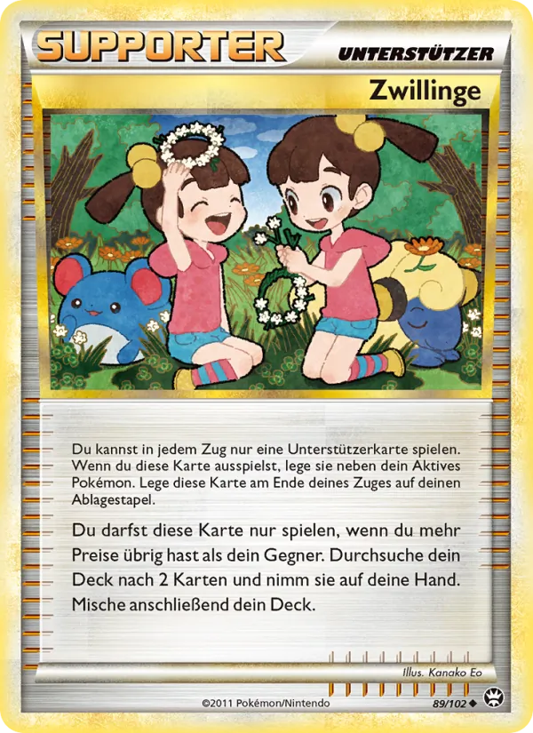 Karte Zwillinge aus Triumph, Nummer 89/102