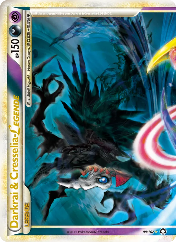 Karte Darkrai & Cresselia LEGENDE aus Triumph, Nummer 99/102